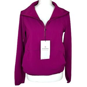 NWT‎ Lululemon Pack Light Pullover Jacket Women’s 2 Magenta Purple 1/4 Zip Coat